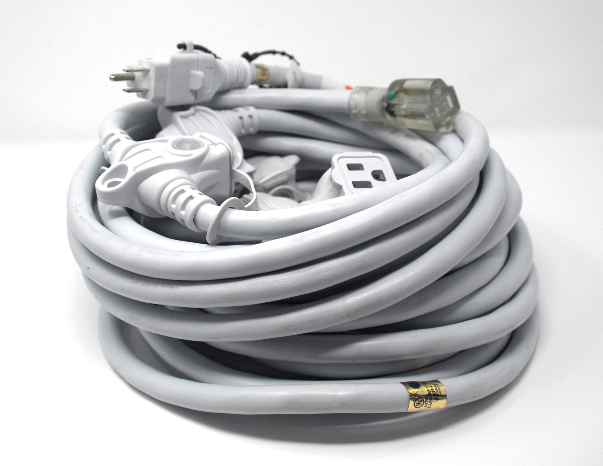 White 50' 12/3 Multi-Conductor