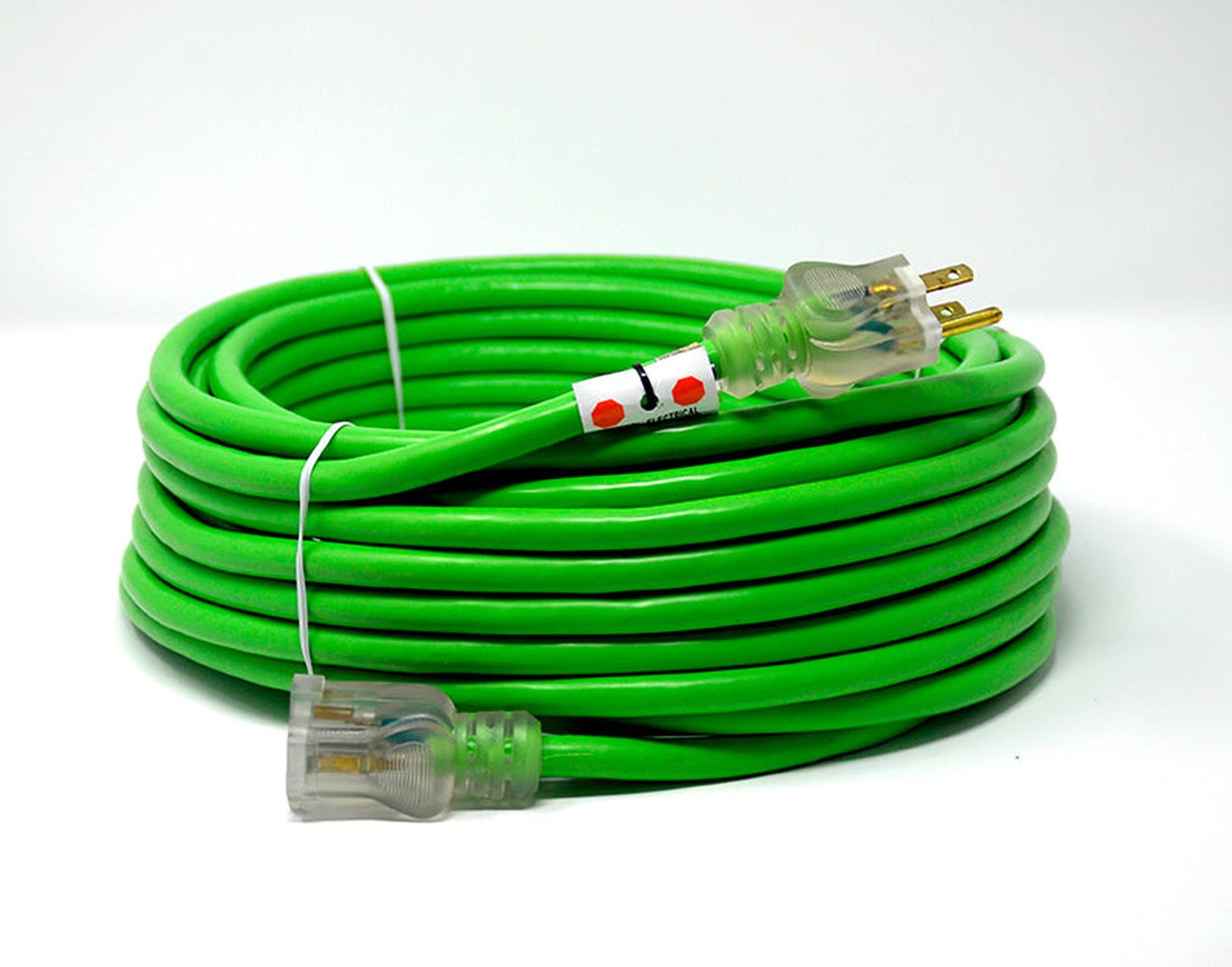 100-Foot Green 12/3 SJTWA-UL OSHA Power Extension Cord