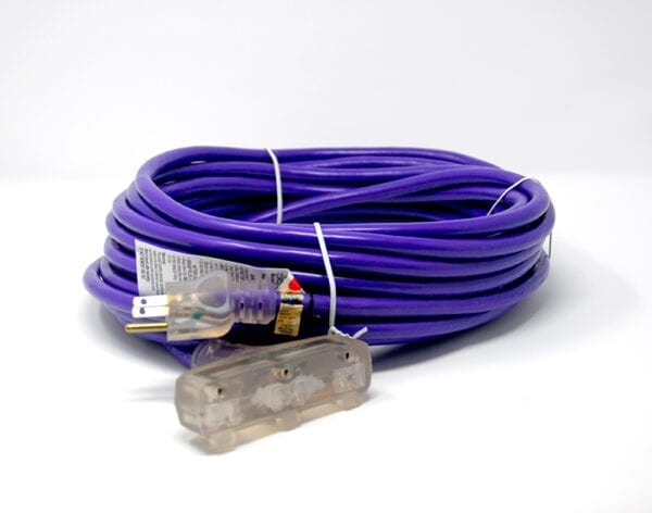 100' Purple 12/3 SJTWA-UL OSHA Heavy Duty Power Extension
