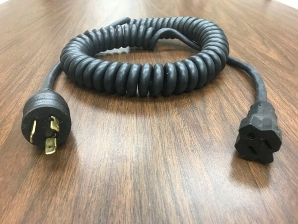 Retractable Coil Cord for Cable Management and Mobility