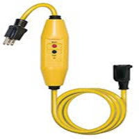In-Line GFCI with Single Outlet and Extended Cord Length