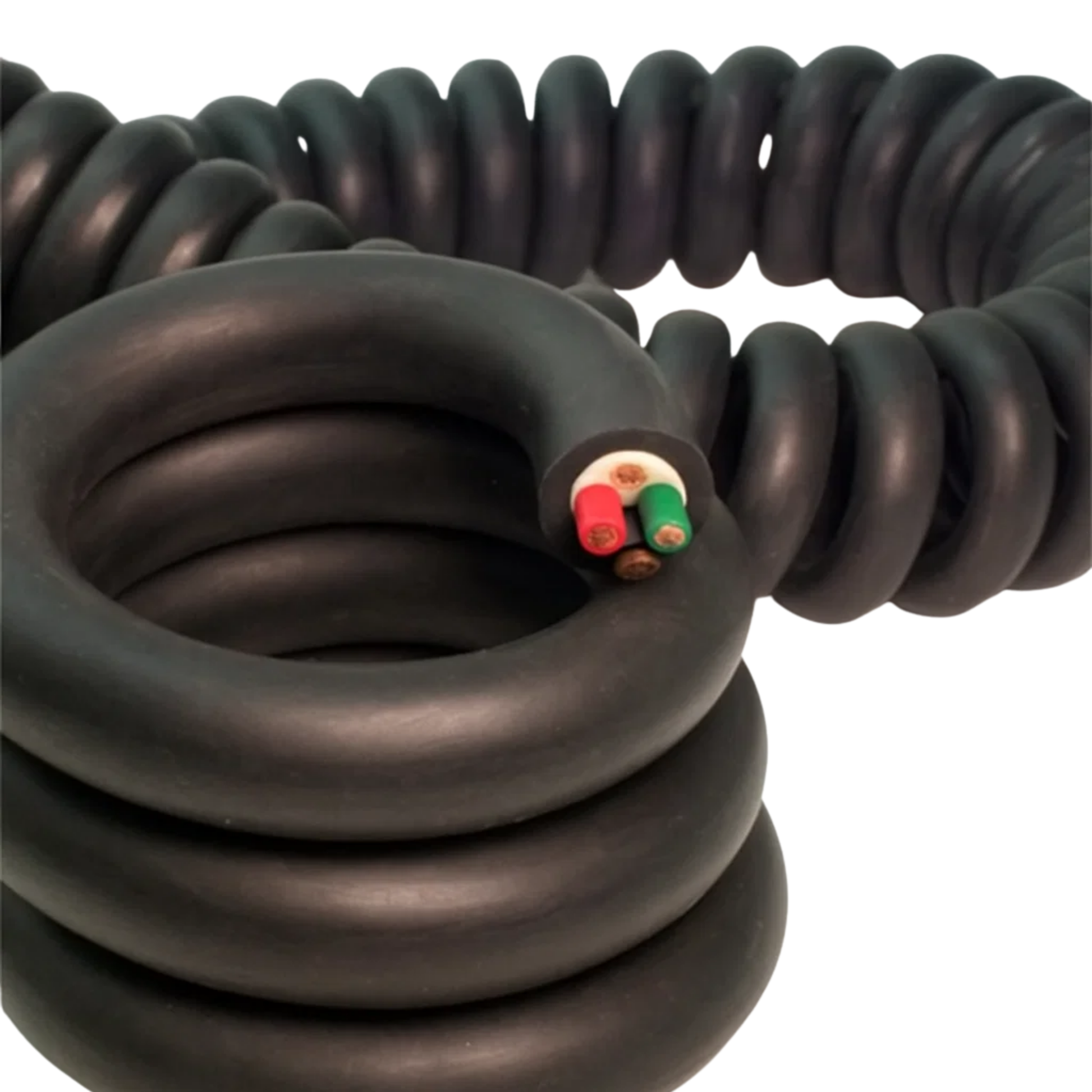 Retractable Coil Cord for Cable Management and Mobility