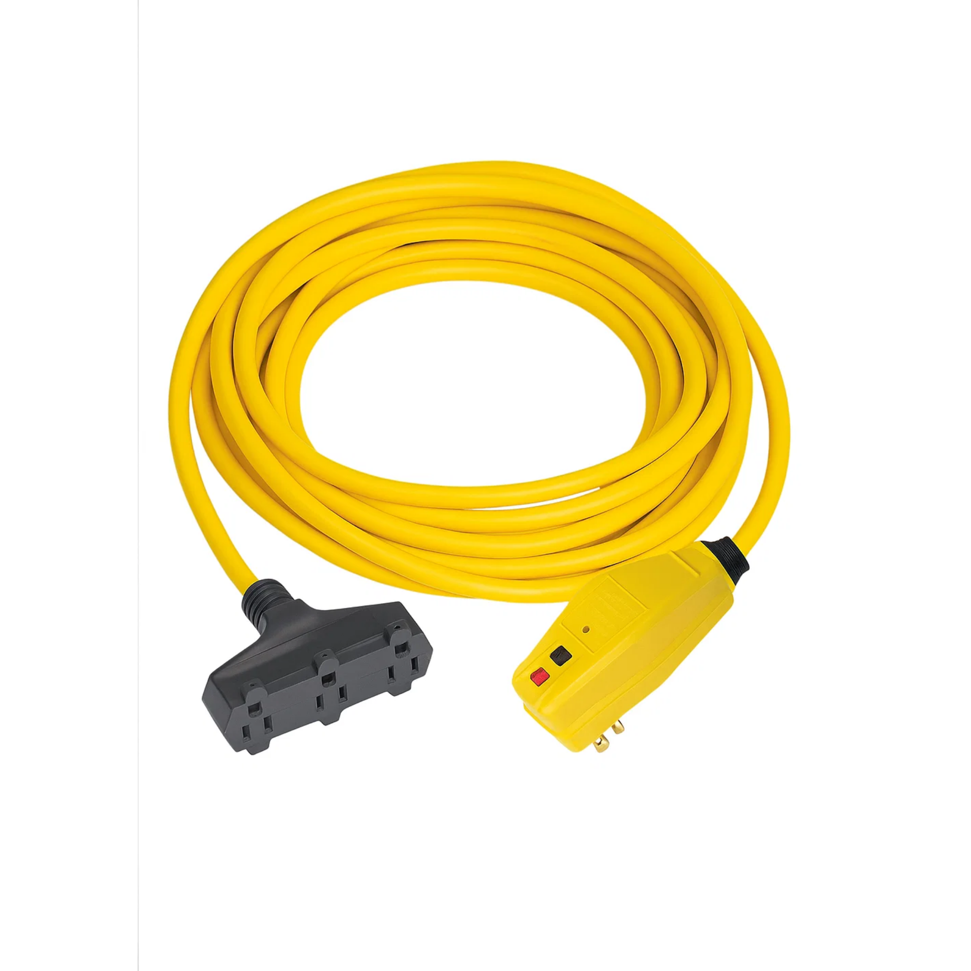 Right Angle In-Line GFCI with Triple Tap